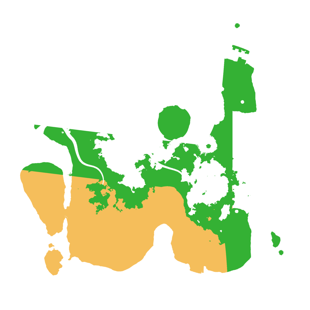 Biome Rust Map: Procedural Map, Size: 2600, Seed: 1979126280