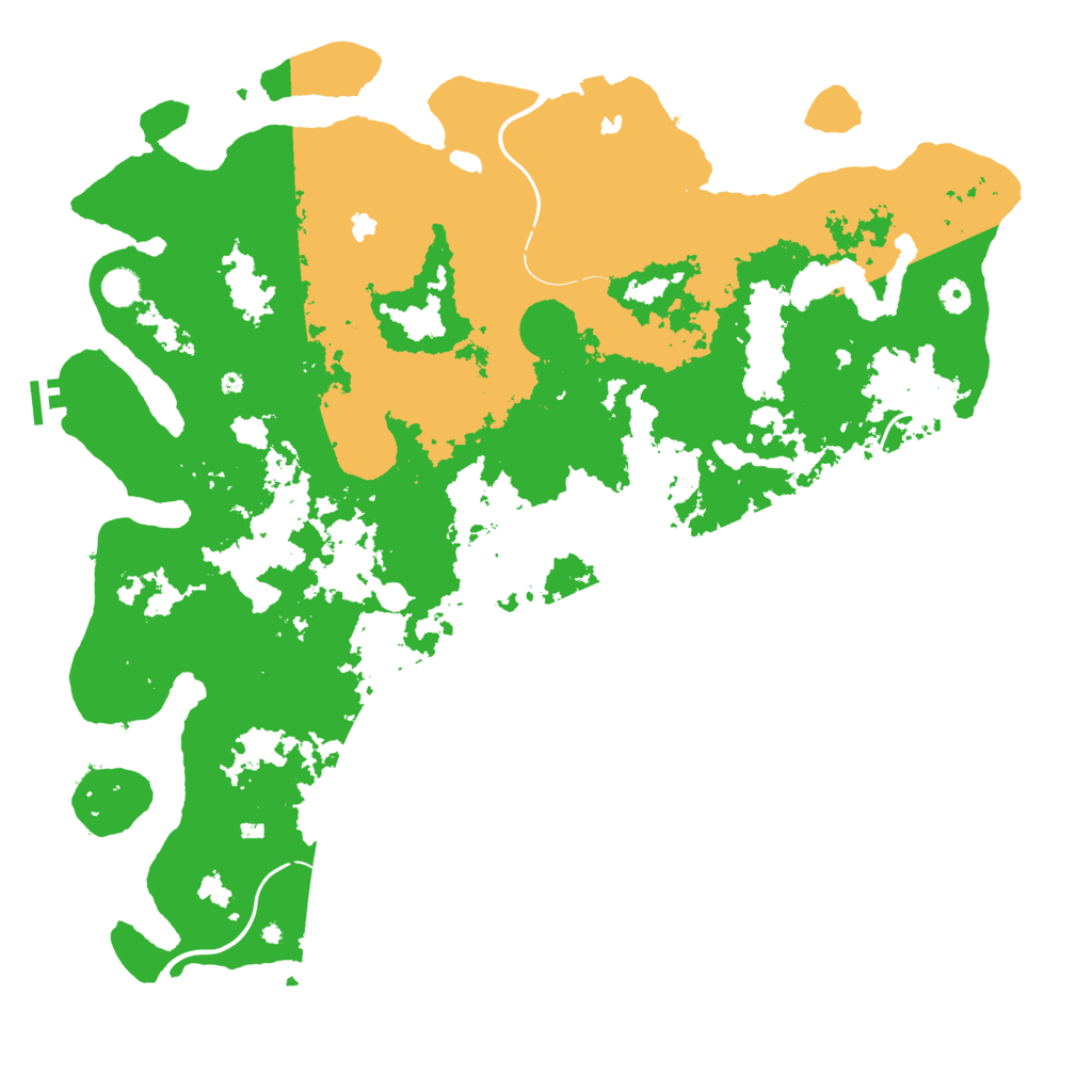 Biome Rust Map: Procedural Map, Size: 5000, Seed: 45671