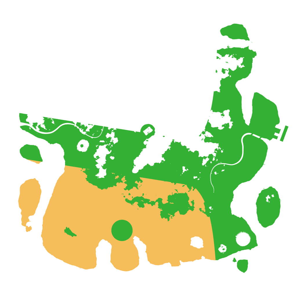Biome Rust Map: Procedural Map, Size: 3700, Seed: 530303255
