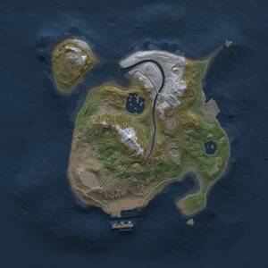 Thumbnail Rust Map: Procedural Map, Size: 2000, Seed: 1989733805, 4 Monuments