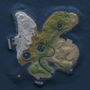 Thumbnail Rust Map: Procedural Map, Size: 1800, Seed: 1295085371, 5 Monuments