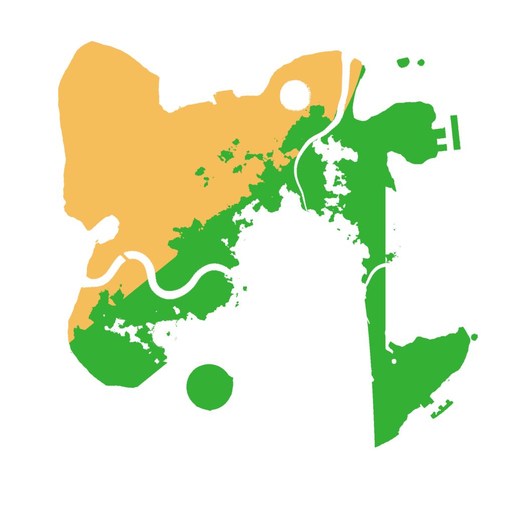 Biome Rust Map: Procedural Map, Size: 3000, Seed: 171907387