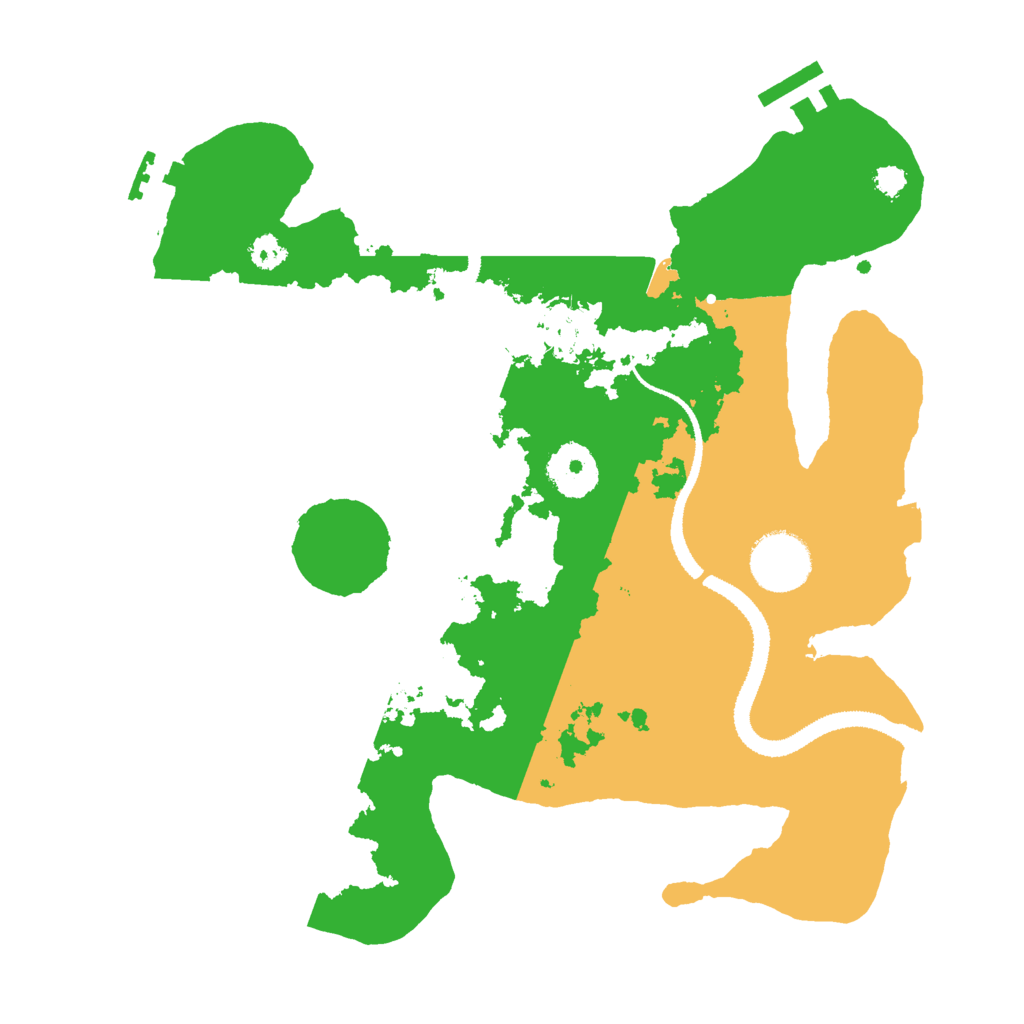 Biome Rust Map: Procedural Map, Size: 3000, Seed: 16548