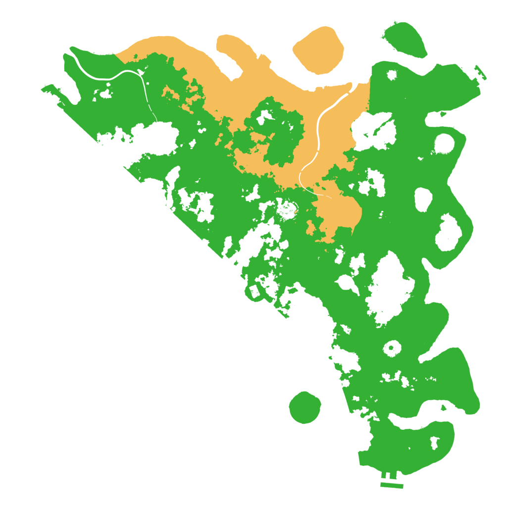 Biome Rust Map: Procedural Map, Size: 4500, Seed: 436319066