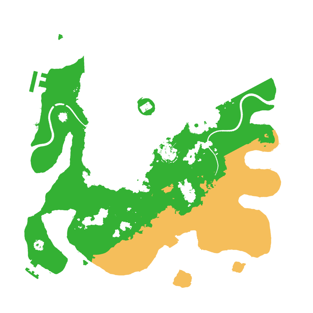 Biome Rust Map: Procedural Map, Size: 3000, Seed: 15674