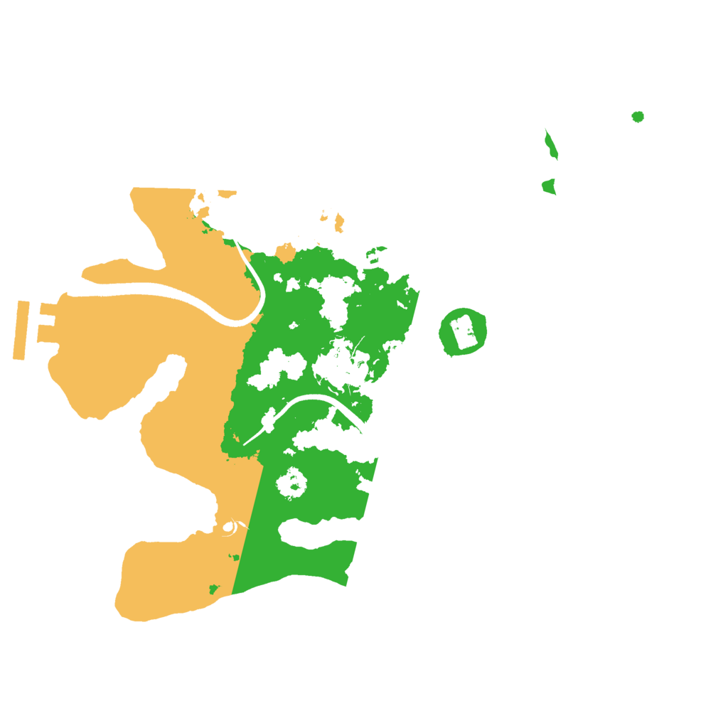 Biome Rust Map: Procedural Map, Size: 2500, Seed: 36767