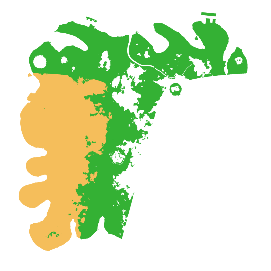 Biome Rust Map: Procedural Map, Size: 3700, Seed: 838905947