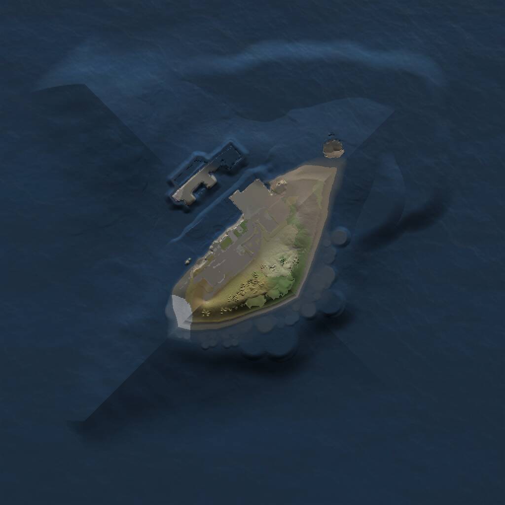 Rust Map: Procedural Map, Size: 1000, Seed: 2106963810, 2 Monuments