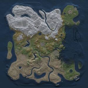 Thumbnail Rust Map: Procedural Map, Size: 4250, Seed: 1124681039, 16 Monuments