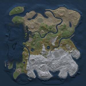 Thumbnail Rust Map: Procedural Map, Size: 3750, Seed: 1942782659, 16 Monuments