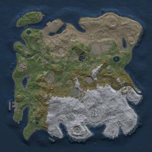 Thumbnail Rust Map: Procedural Map, Size: 3750, Seed: 1942782659, 15 Monuments