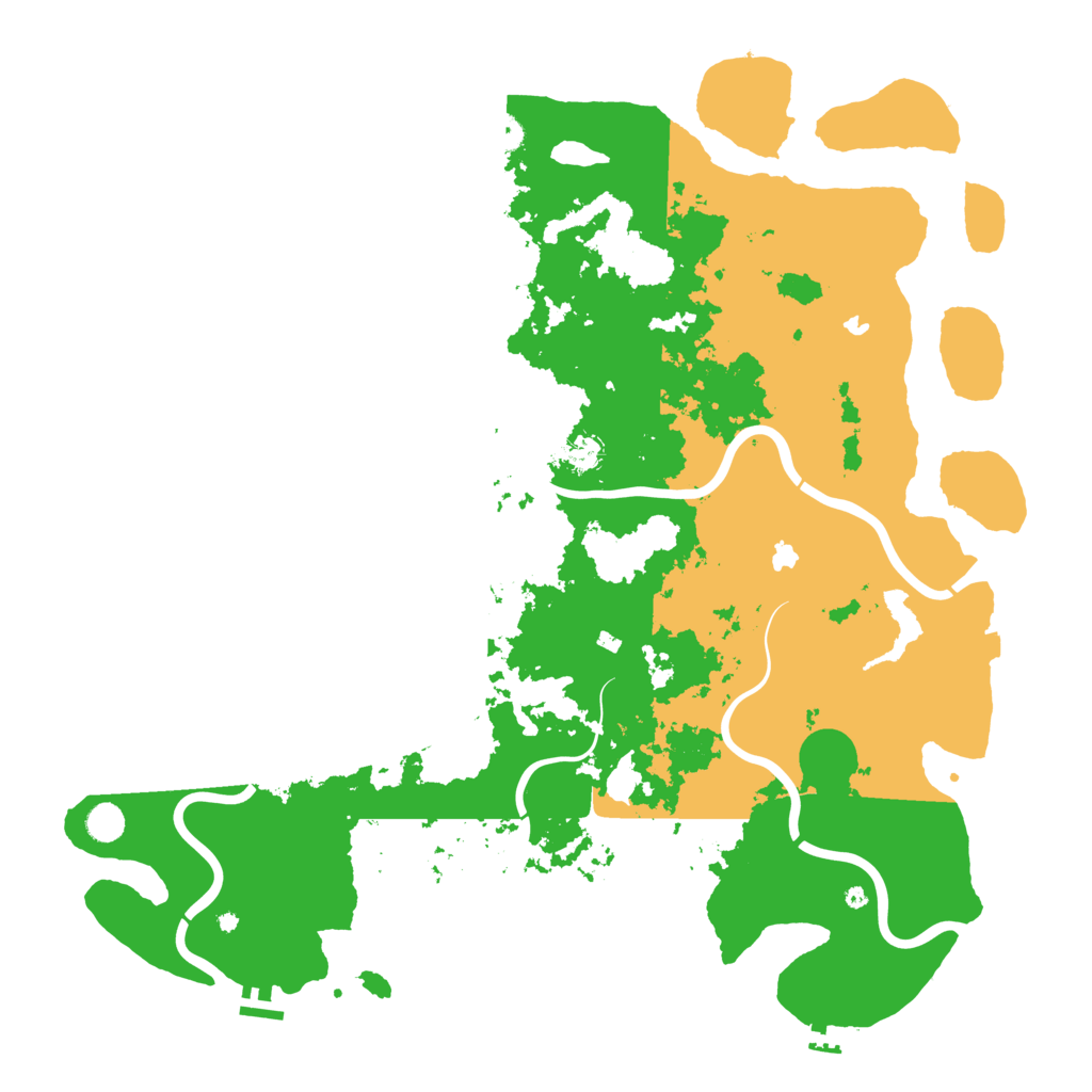 Biome Rust Map: Procedural Map, Size: 5000, Seed: 515151