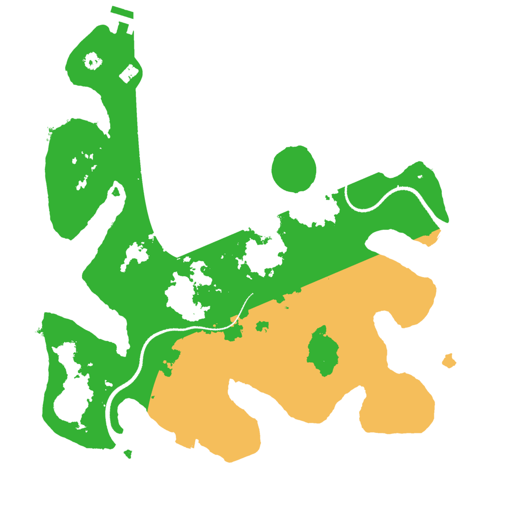 Biome Rust Map: Procedural Map, Size: 3000, Seed: 280676053