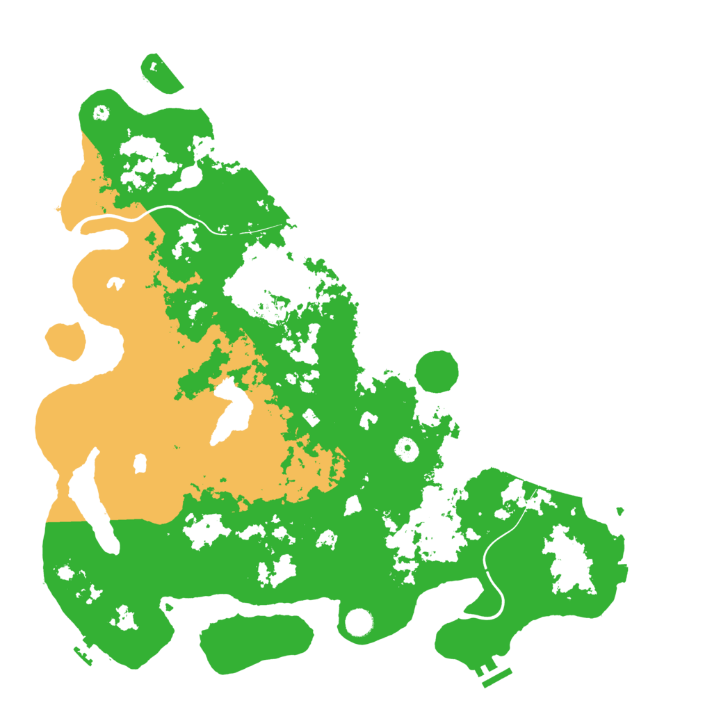 Biome Rust Map: Procedural Map, Size: 4500, Seed: 304884823
