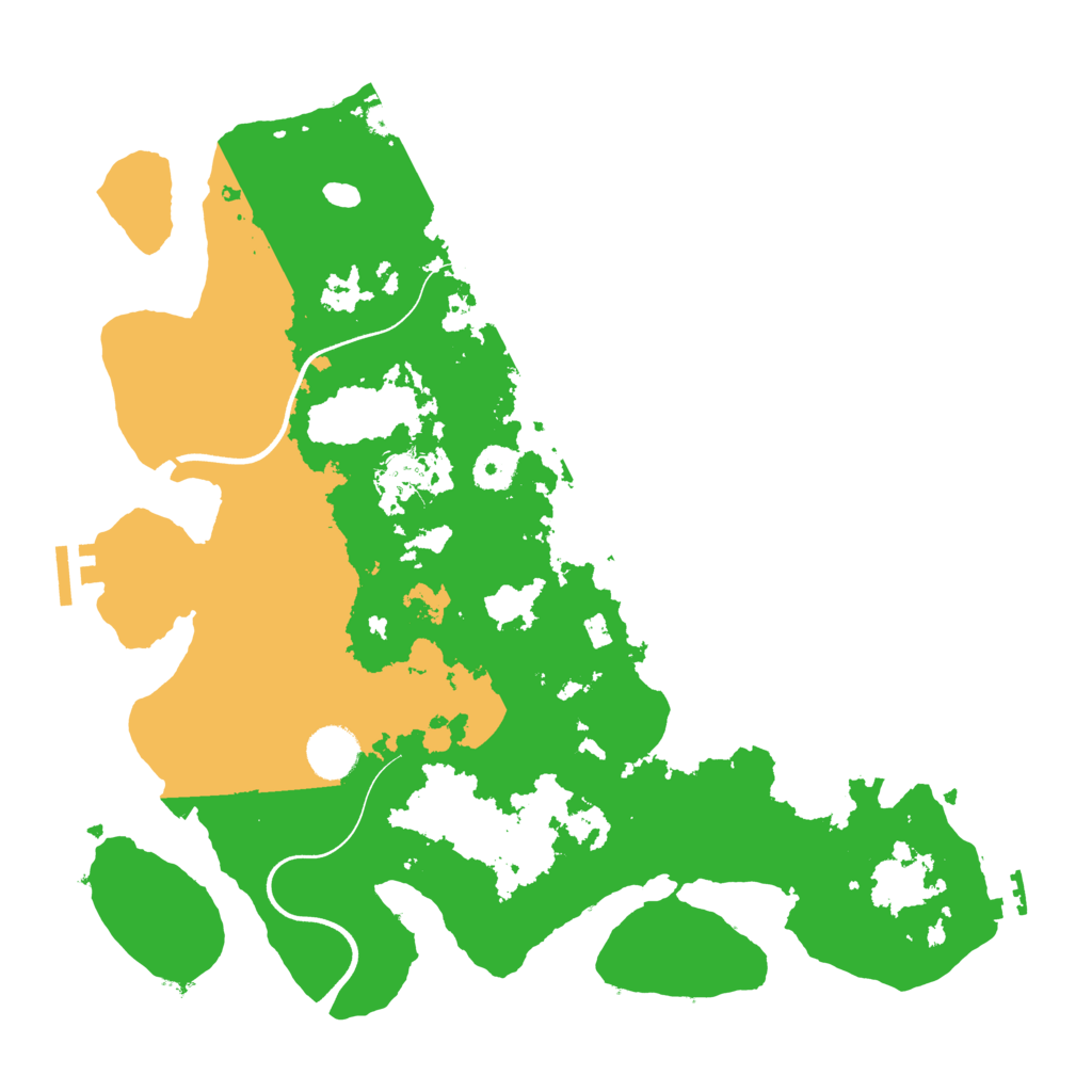 Biome Rust Map: Procedural Map, Size: 3700, Seed: 1811529706