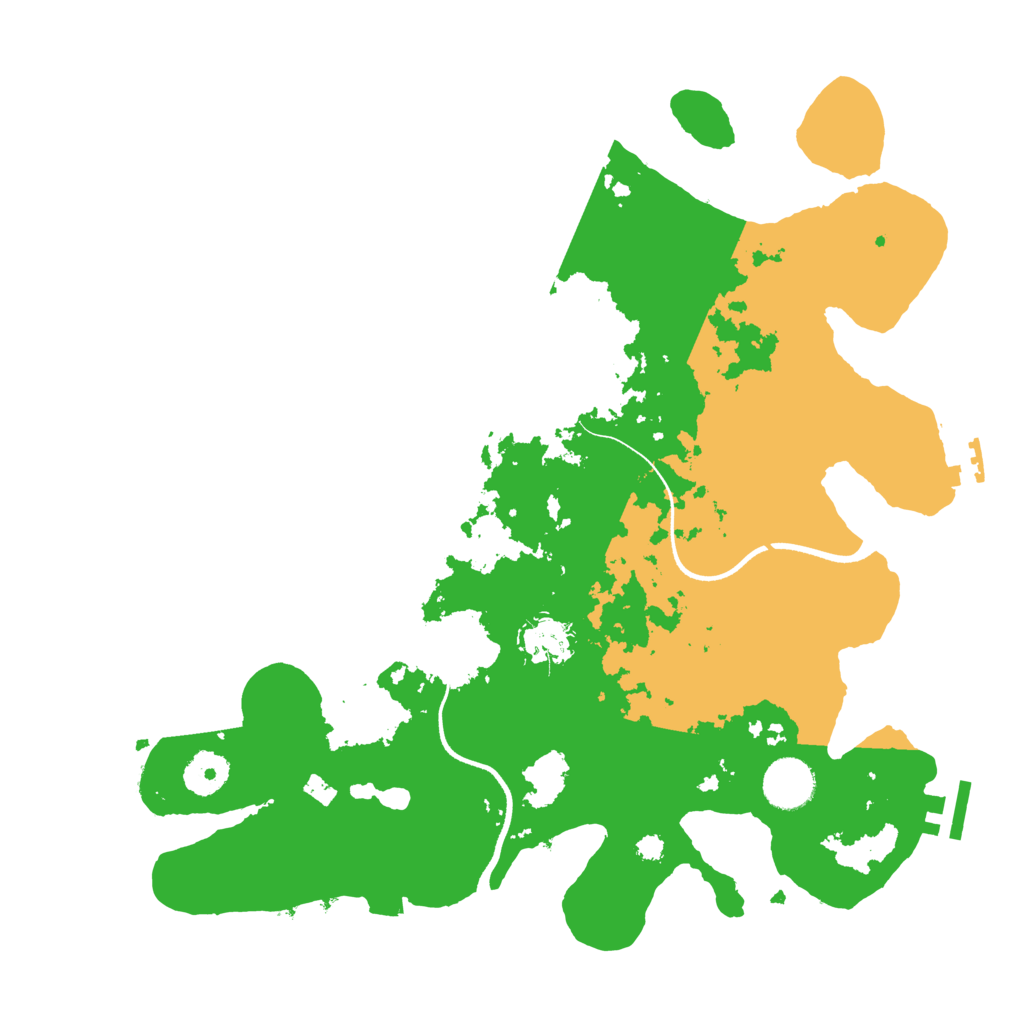 Biome Rust Map: Procedural Map, Size: 3500, Seed: 2034613467
