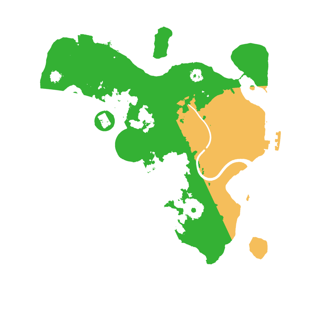 Biome Rust Map: Procedural Map, Size: 2500, Seed: 50016