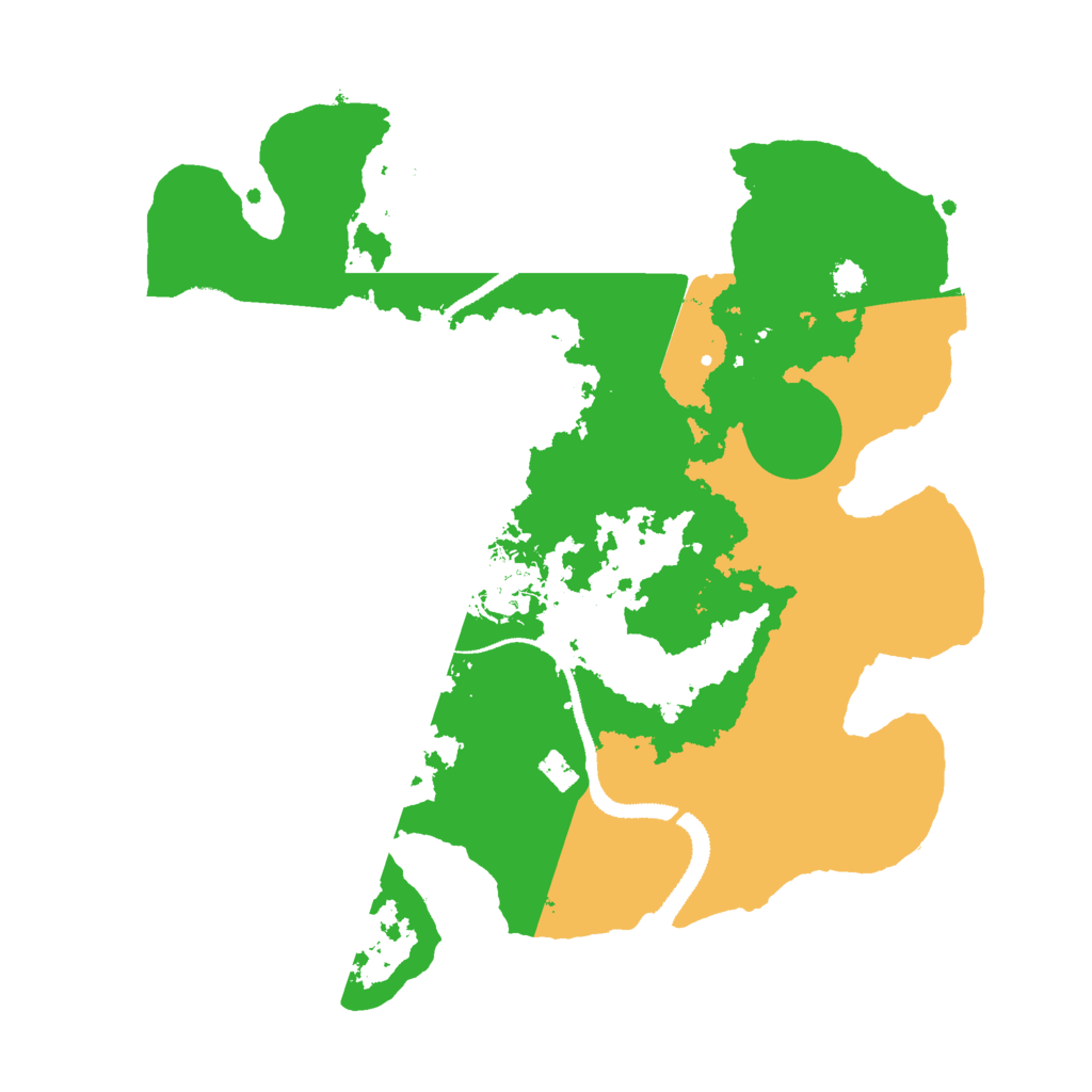 Biome Rust Map: Procedural Map, Size: 3000, Seed: 665131771