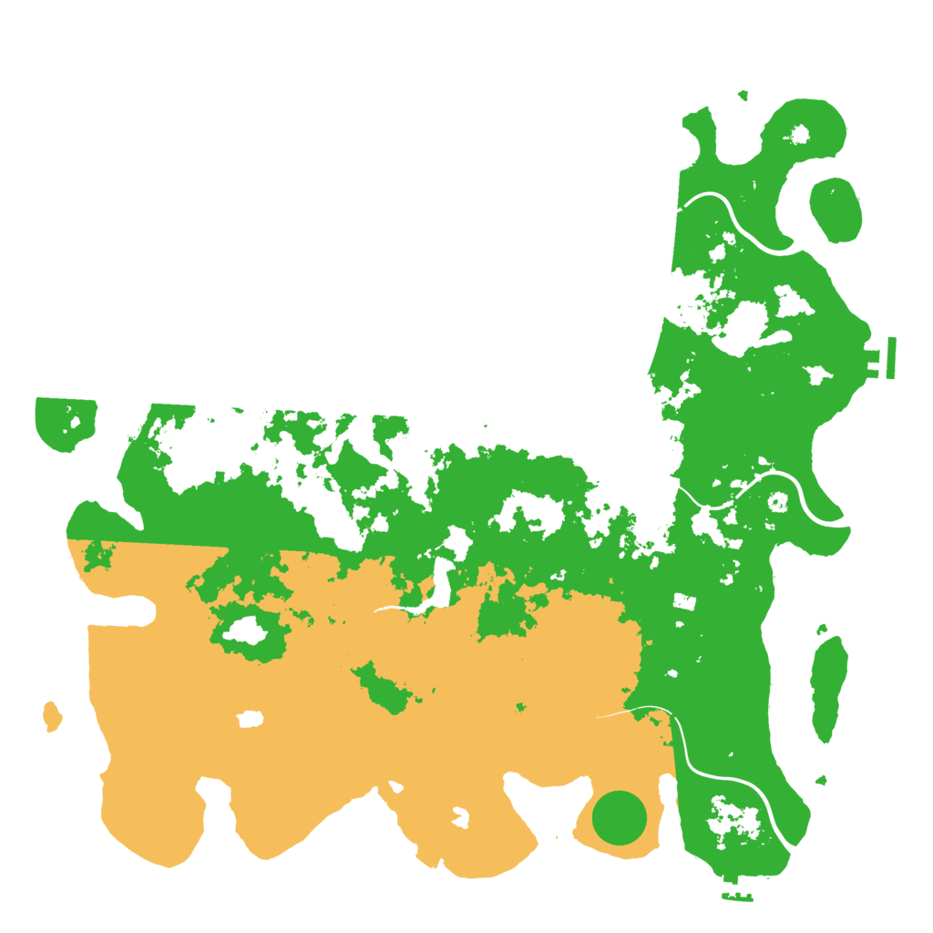 Biome Rust Map: Procedural Map, Size: 4500, Seed: 303468134