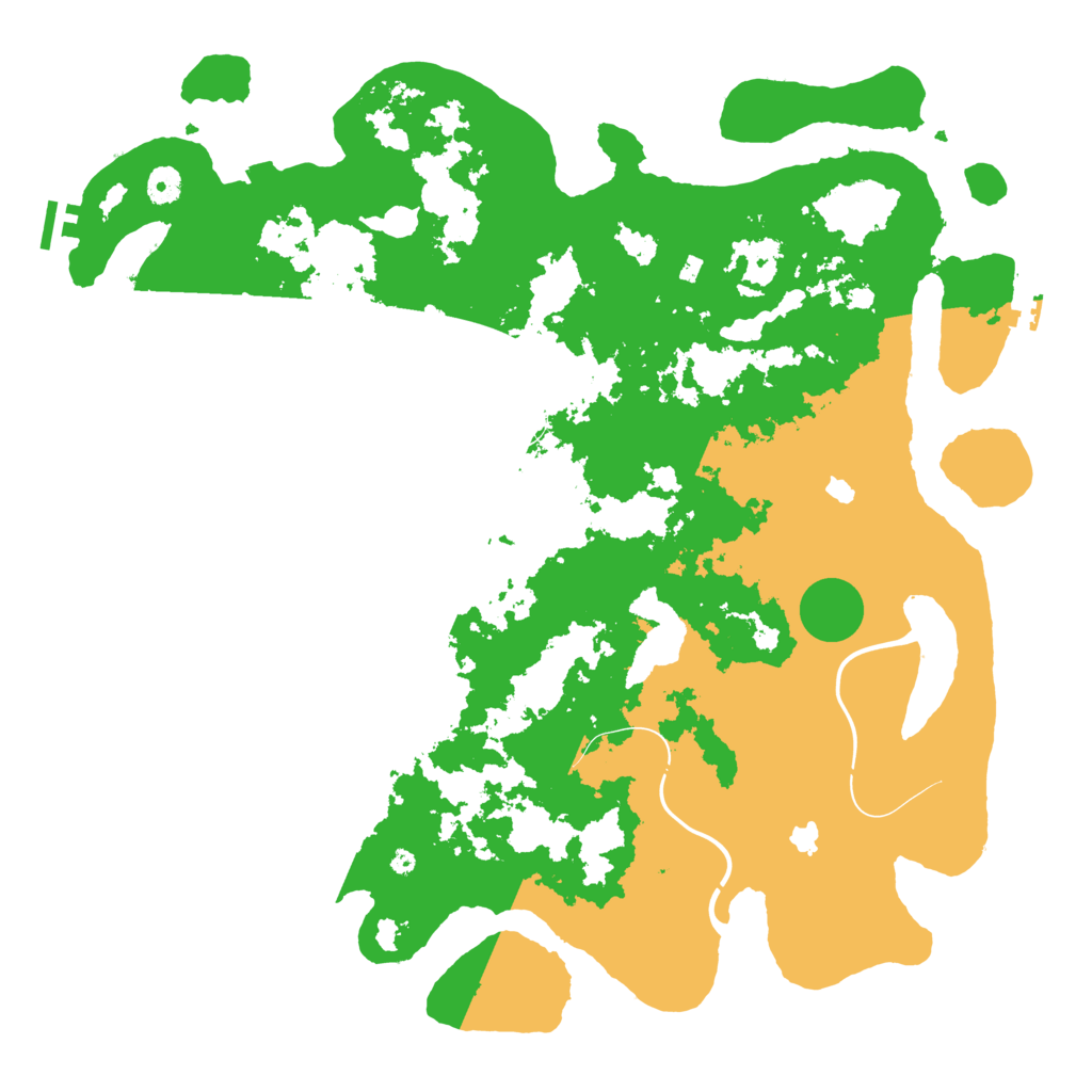Biome Rust Map: Procedural Map, Size: 4500, Seed: 768547405