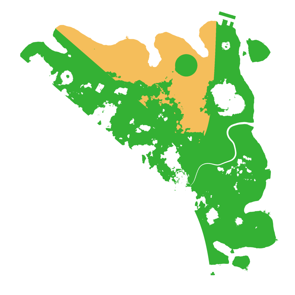 Biome Rust Map: Procedural Map, Size: 3500, Seed: 121709142