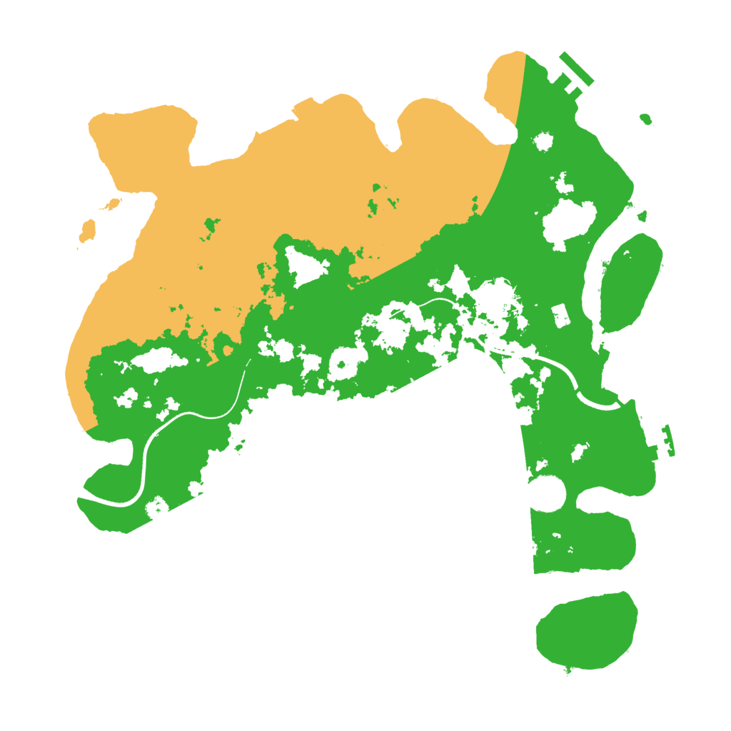 Biome Rust Map: Procedural Map, Size: 3500, Seed: 16782765