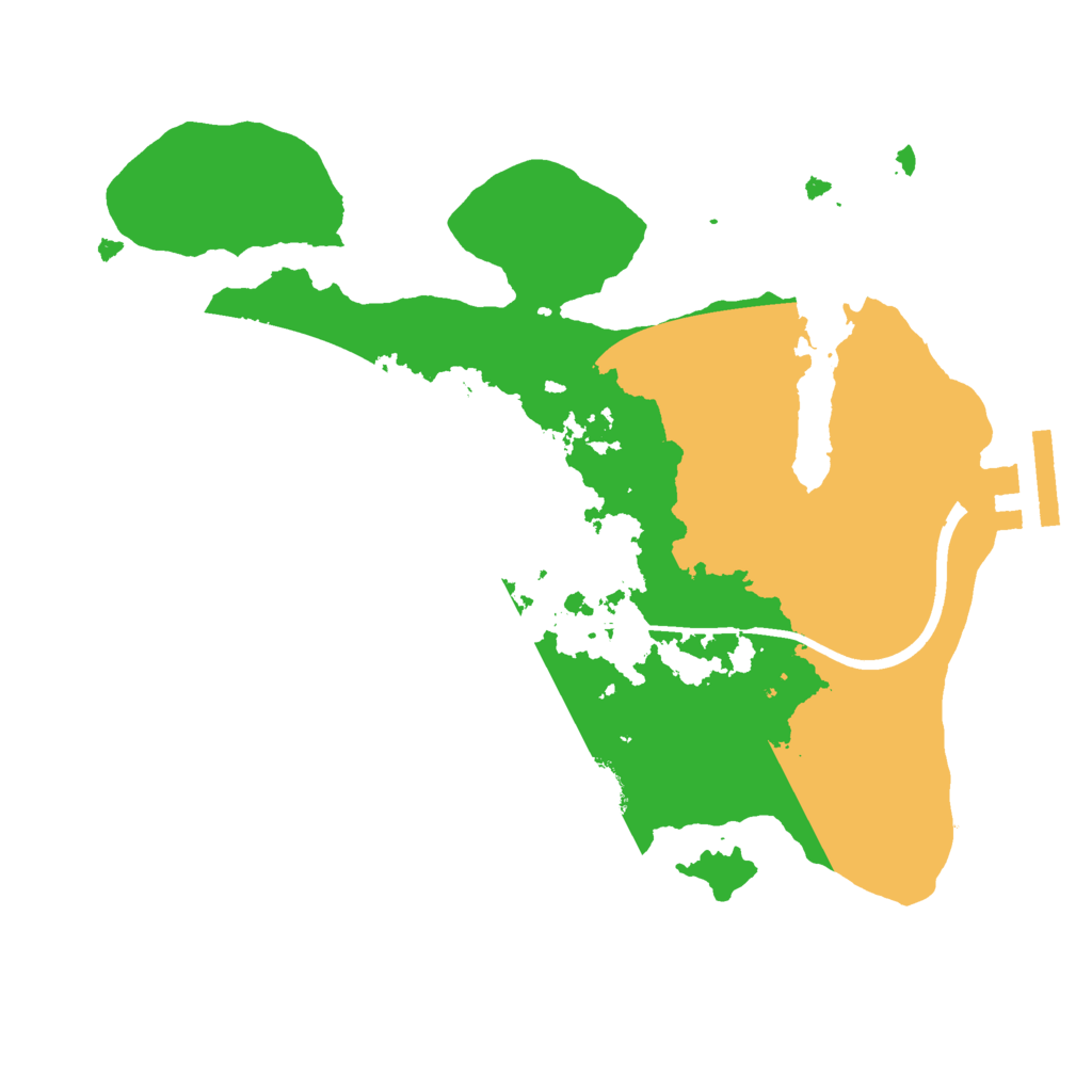 Biome Rust Map: Procedural Map, Size: 2300, Seed: 88623392