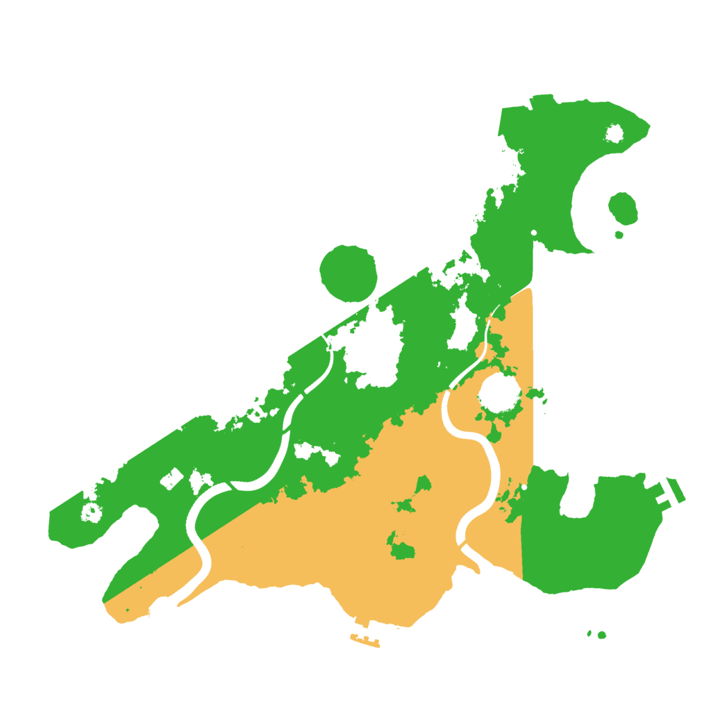 Biome Rust Map: Procedural Map, Size: 3500, Seed: 193875750