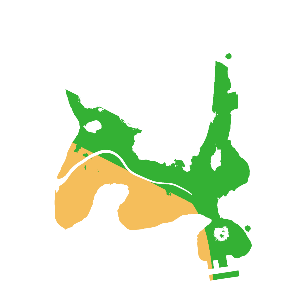 Biome Rust Map: Procedural Map, Size: 2000, Seed: 360277067