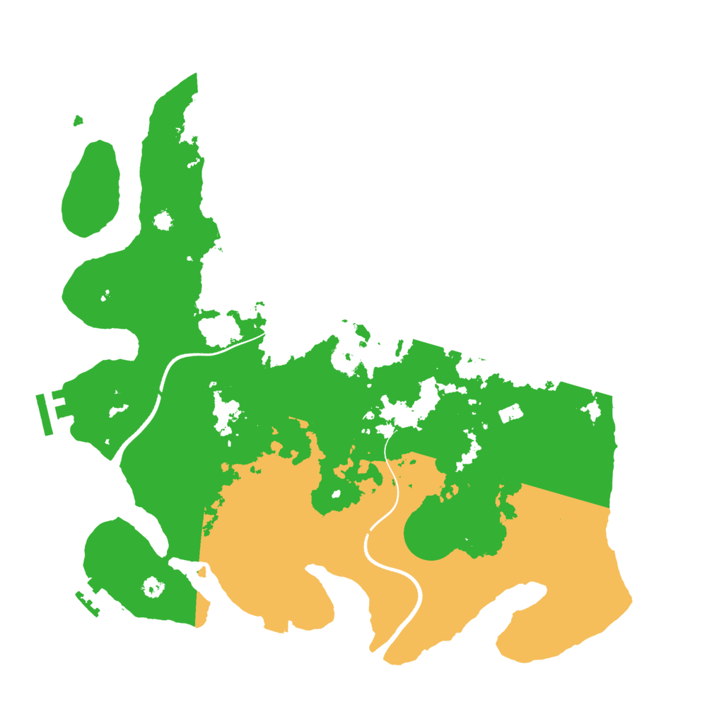 Biome Rust Map: Procedural Map, Size: 3500, Seed: 1295396247