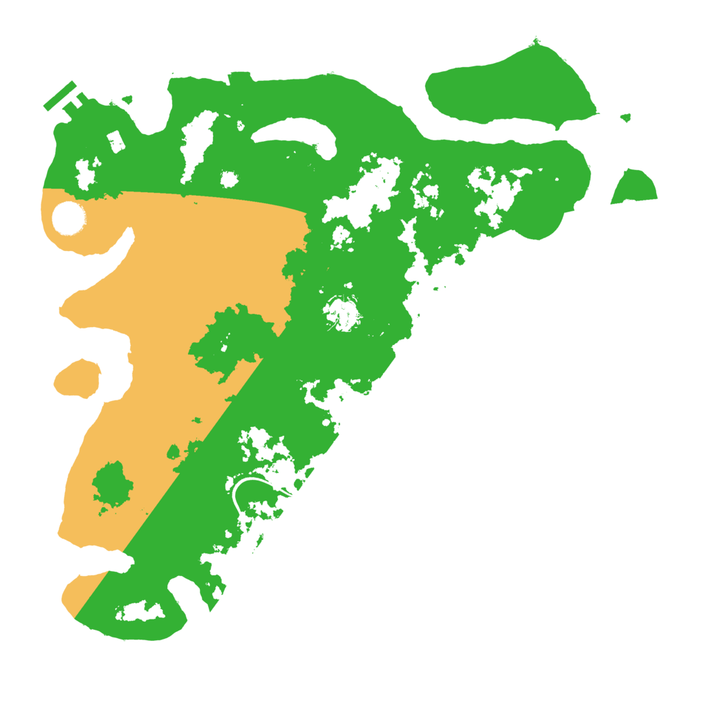 Biome Rust Map: Procedural Map, Size: 3700, Seed: 88863183