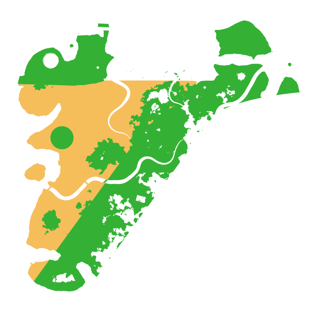 Biome Rust Map: Procedural Map, Size: 3700, Seed: 88863183
