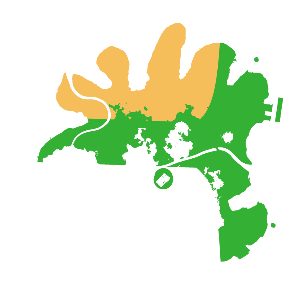 Biome Rust Map: Procedural Map, Size: 2500, Seed: 1579261263