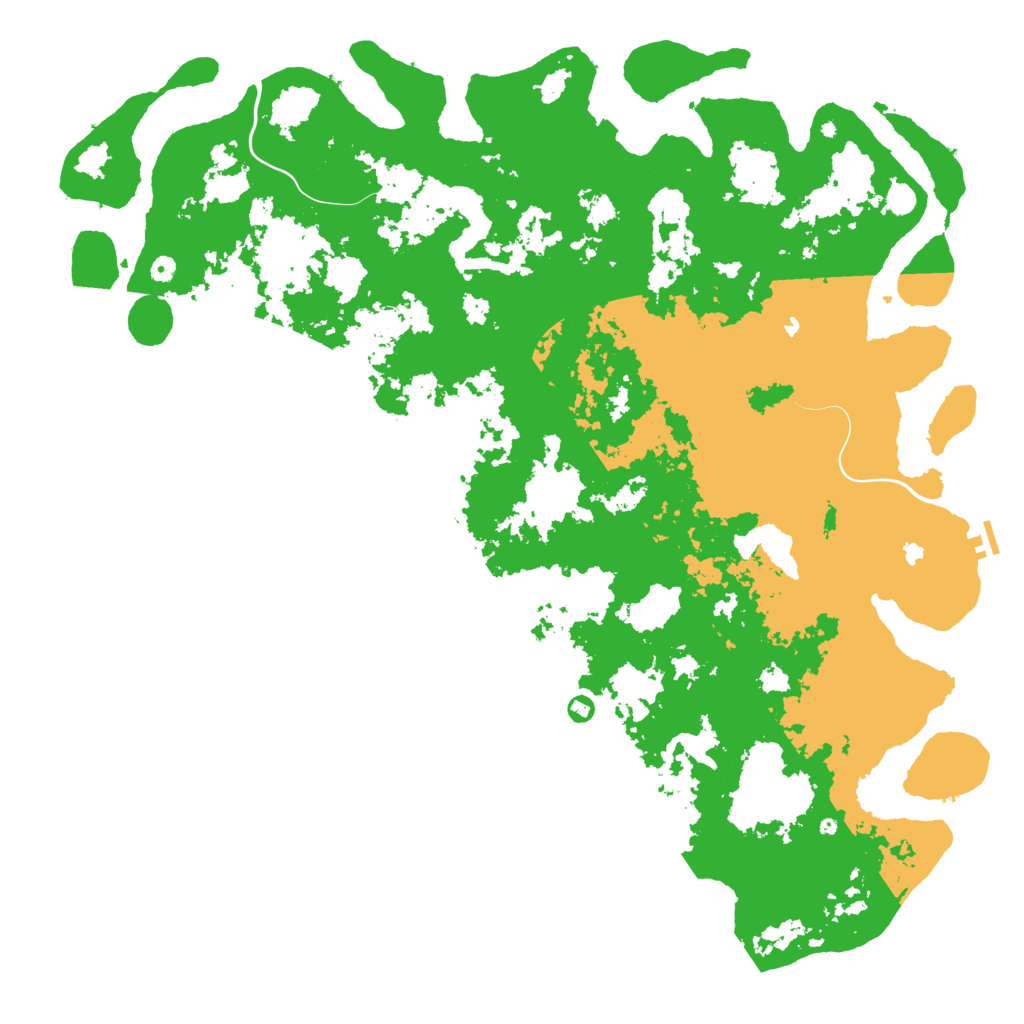 Biome Rust Map: Procedural Map, Size: 6000, Seed: 31094234