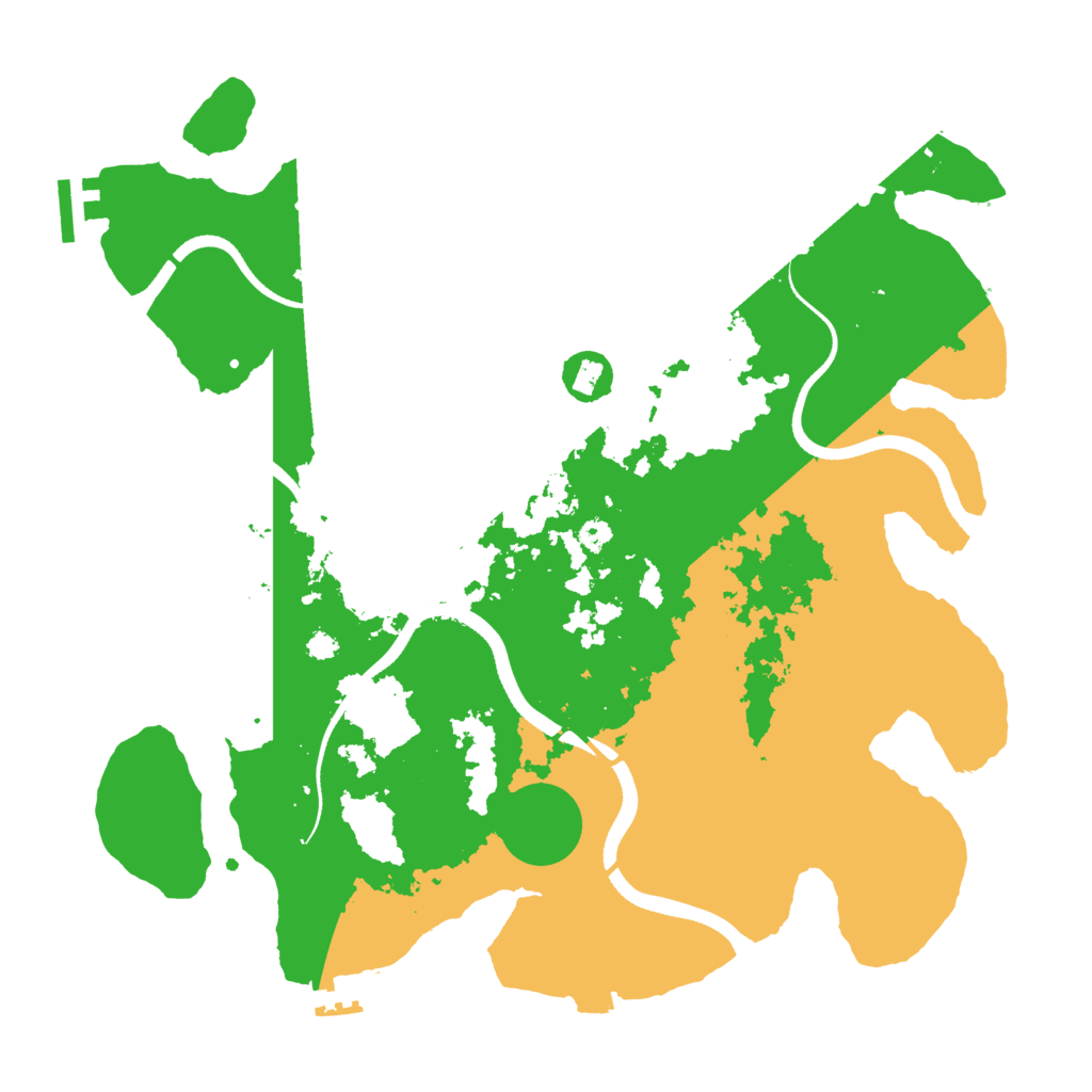 Biome Rust Map: Procedural Map, Size: 3500, Seed: 329407082