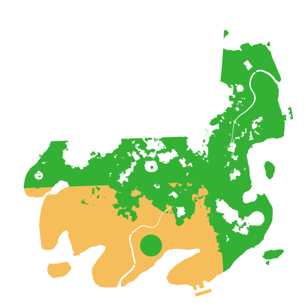 Biome Rust Map: Procedural Map, Size: 3700, Seed: 196673611