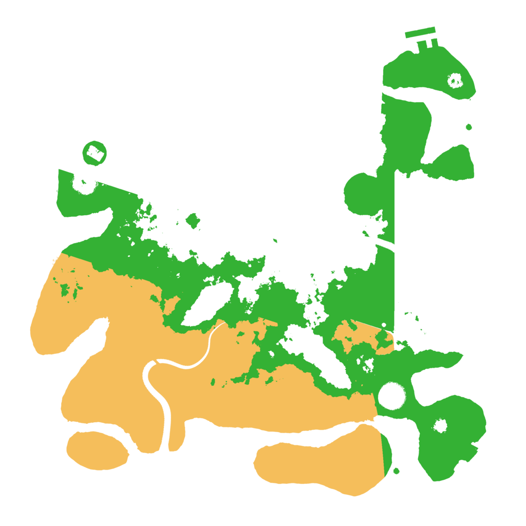 Biome Rust Map: Procedural Map, Size: 3500, Seed: 918105889