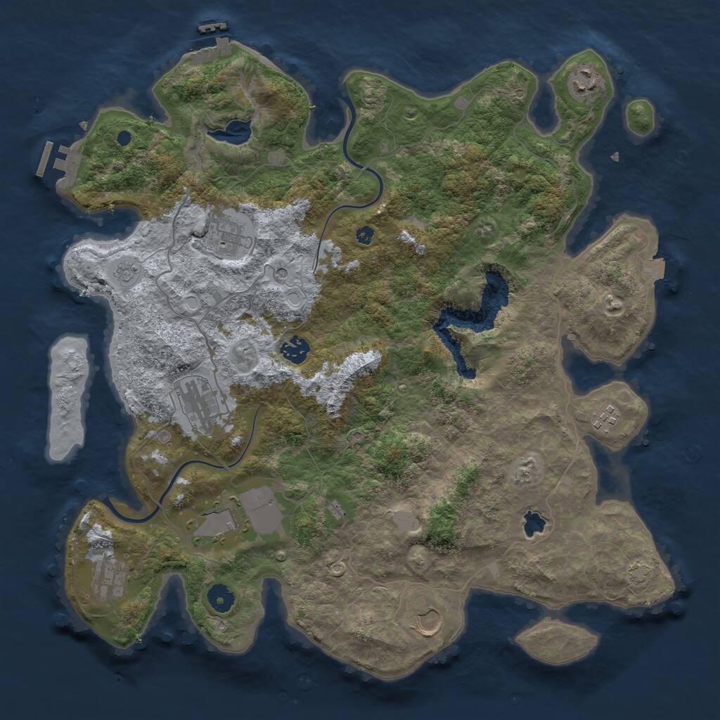 Rust Map: Procedural Map, Size: 4000, Seed: 1770146541, 14 Monuments