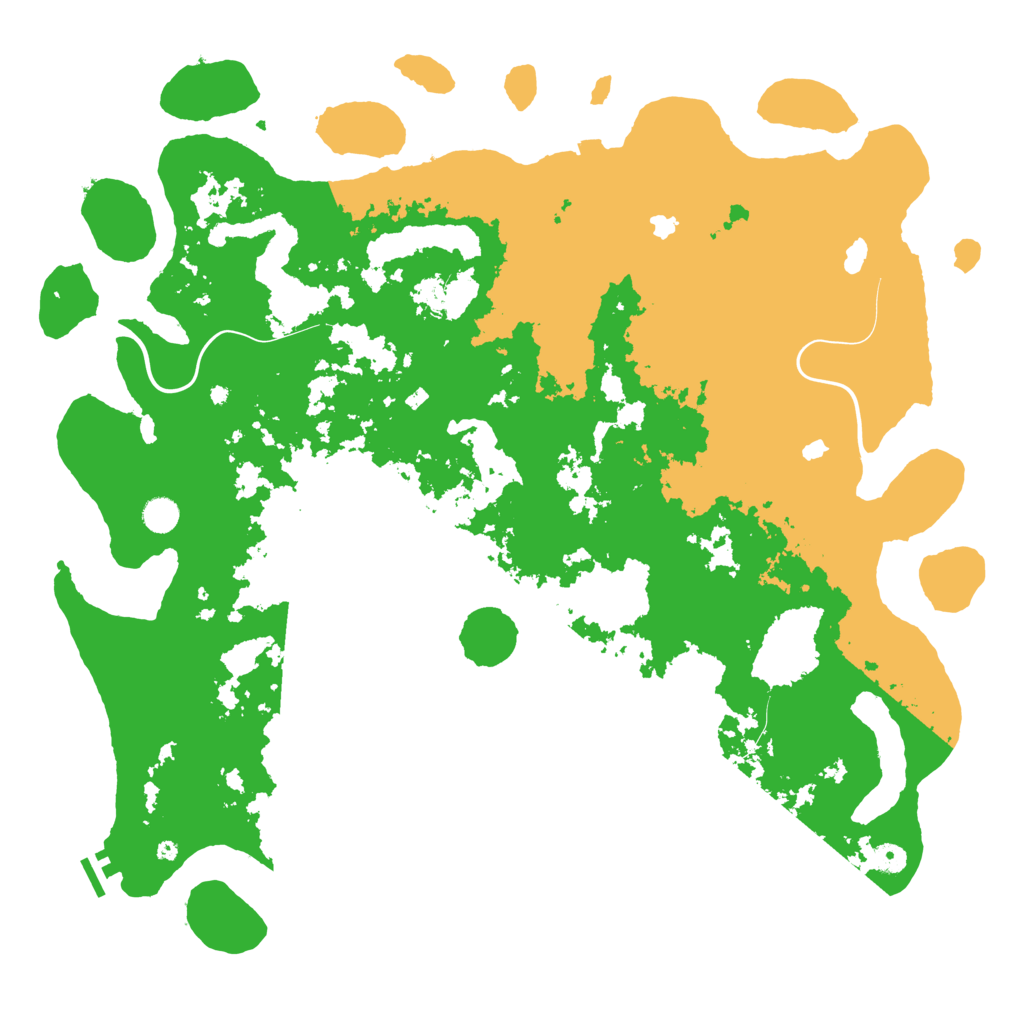 Biome Rust Map: Procedural Map, Size: 5000, Seed: 93911467