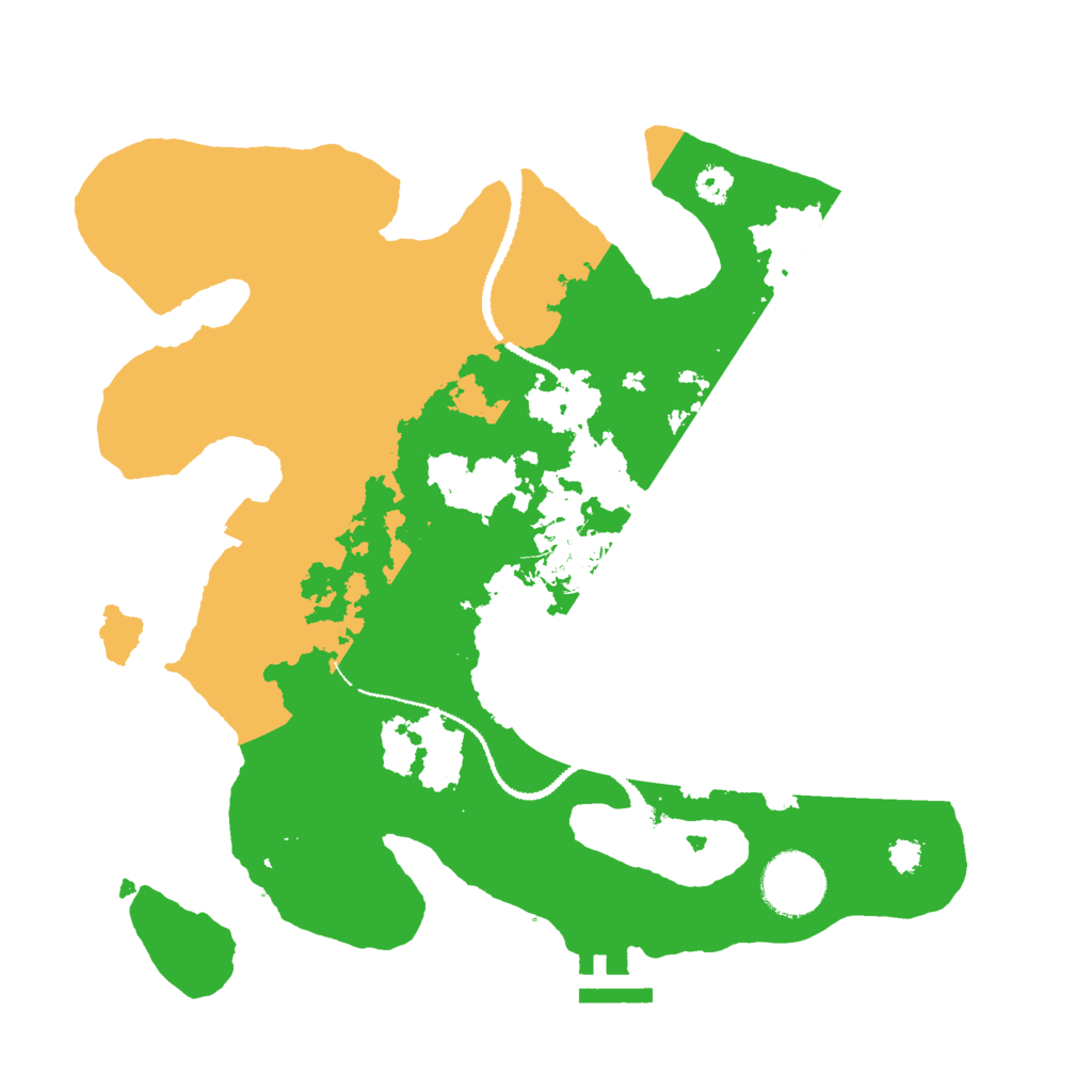 Biome Rust Map: Procedural Map, Size: 3000, Seed: 46953341