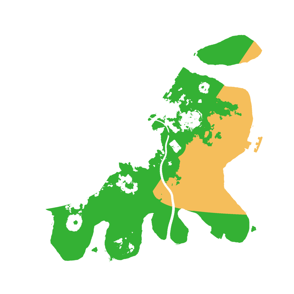 Biome Rust Map: Procedural Map, Size: 2680, Seed: 802322889
