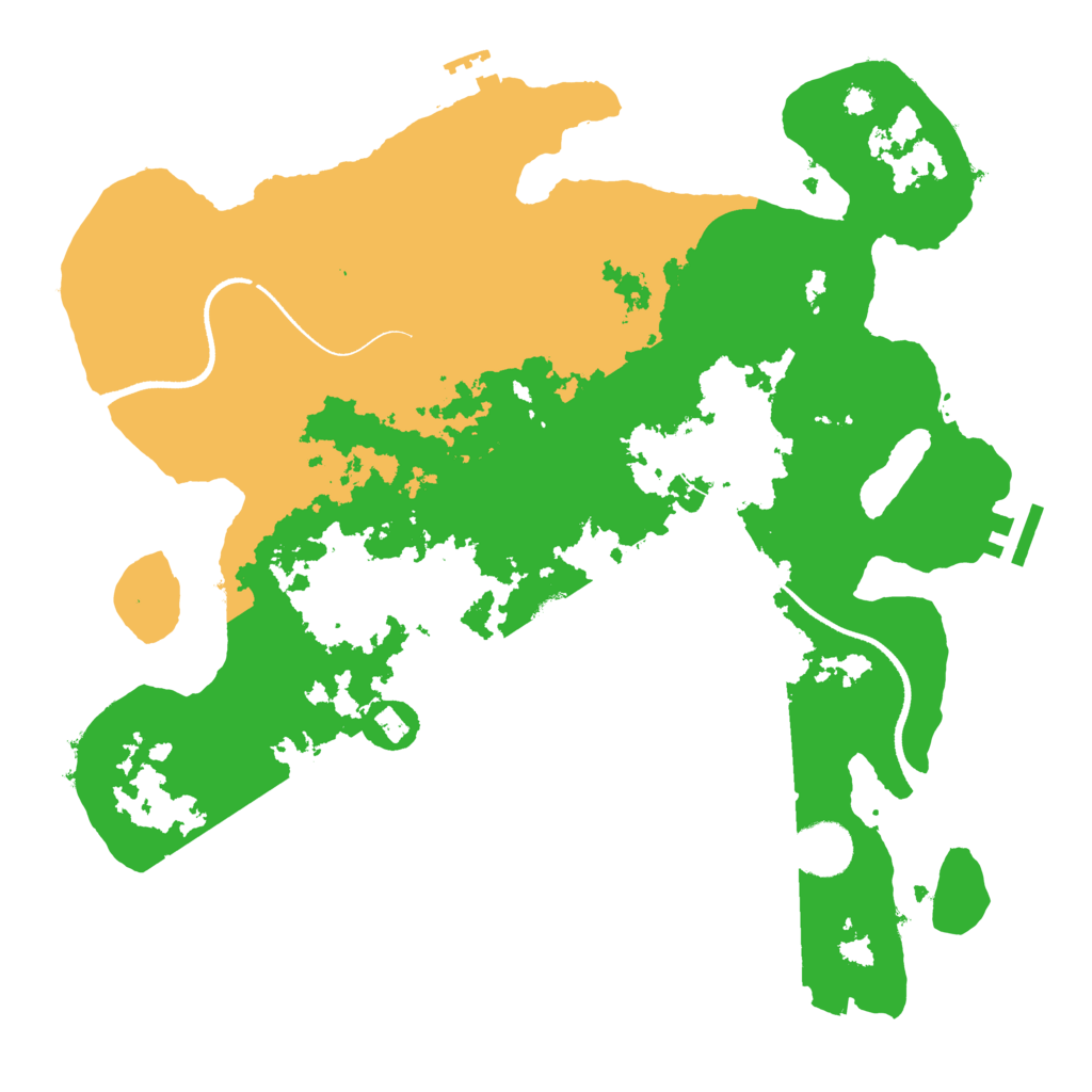 Biome Rust Map: Procedural Map, Size: 3500, Seed: 1600259342