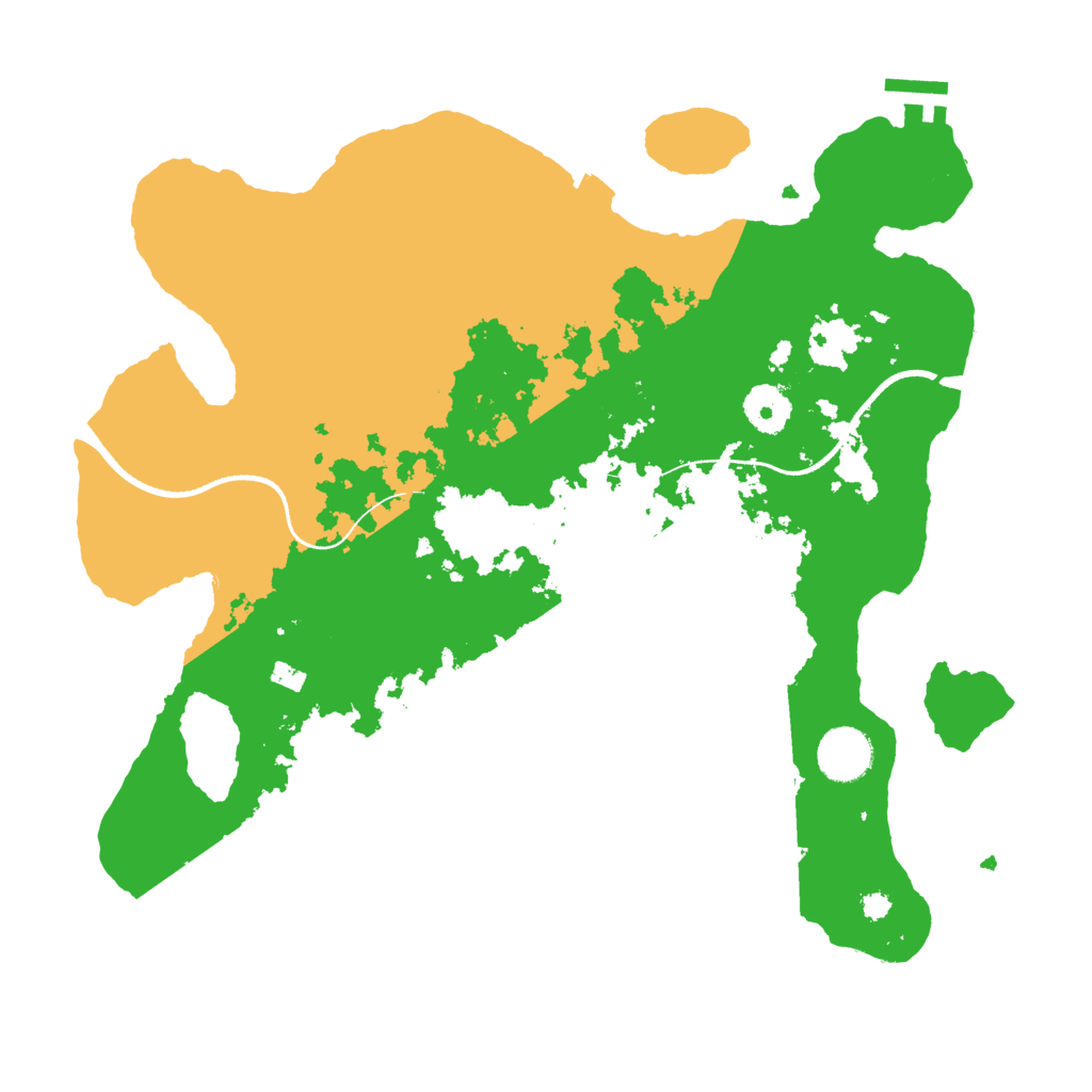 Biome Rust Map: Procedural Map, Size: 3500, Seed: 1270500102