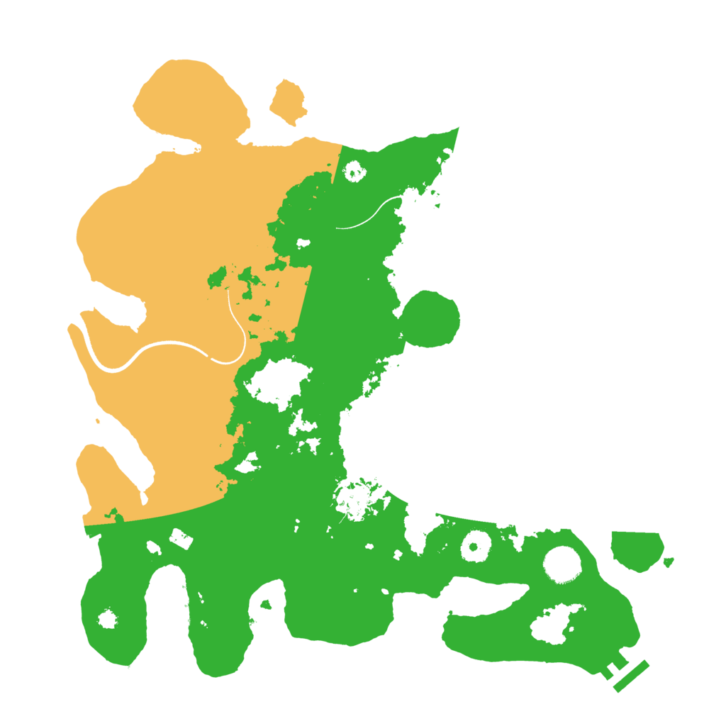 Biome Rust Map: Procedural Map, Size: 3500, Seed: 464239508