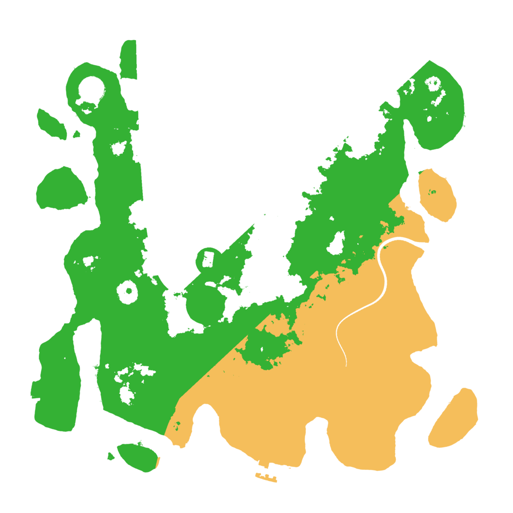 Biome Rust Map: Procedural Map, Size: 3500, Seed: 76952543