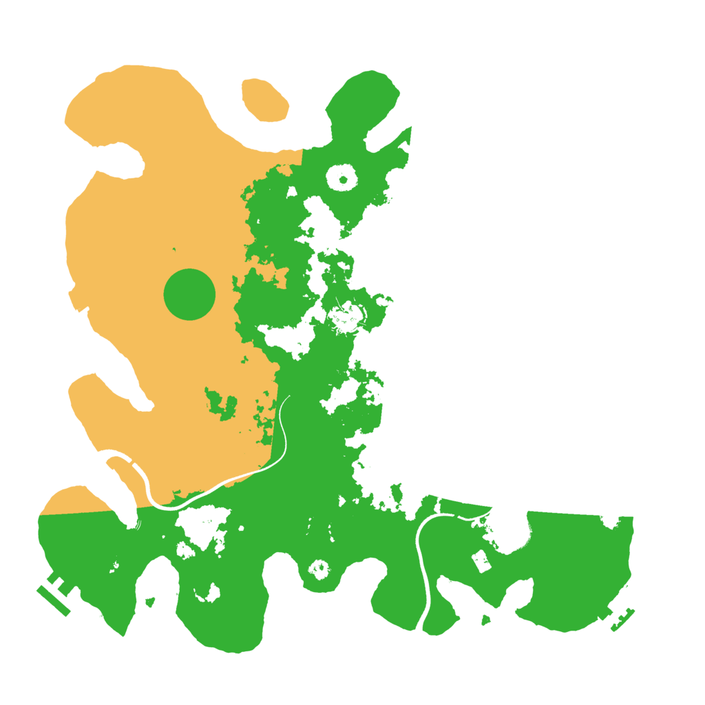 Biome Rust Map: Procedural Map, Size: 3600, Seed: 652148355