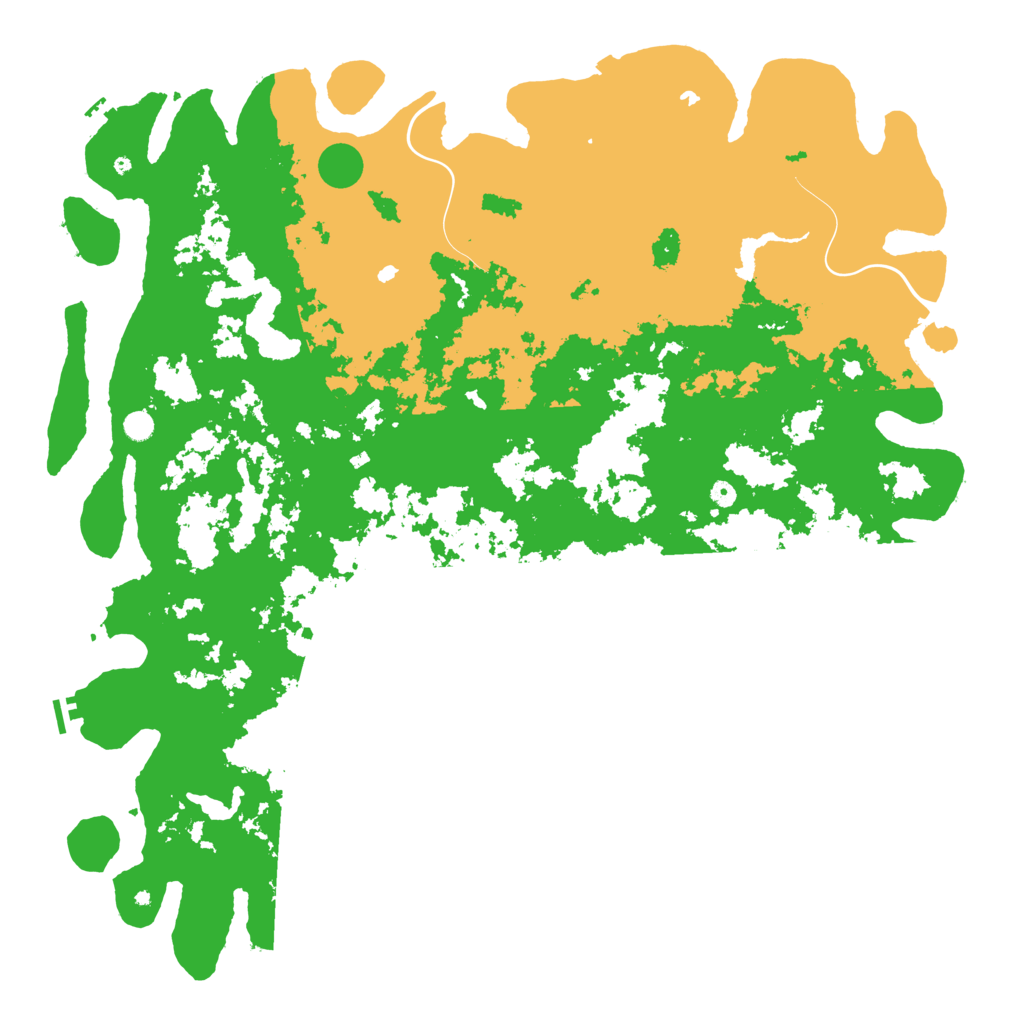 Biome Rust Map: Procedural Map, Size: 6000, Seed: 55000