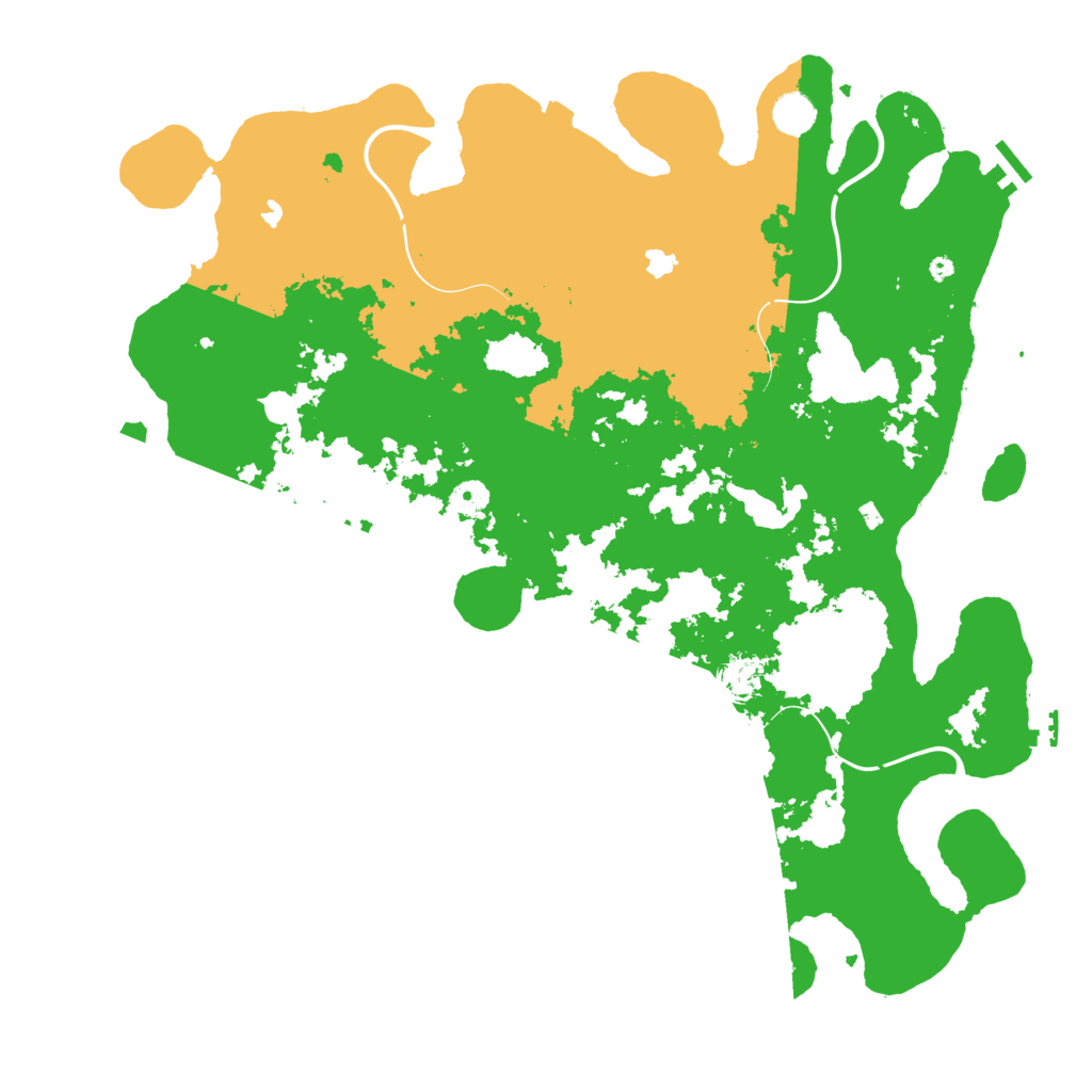 Biome Rust Map: Procedural Map, Size: 4550, Seed: 69581264