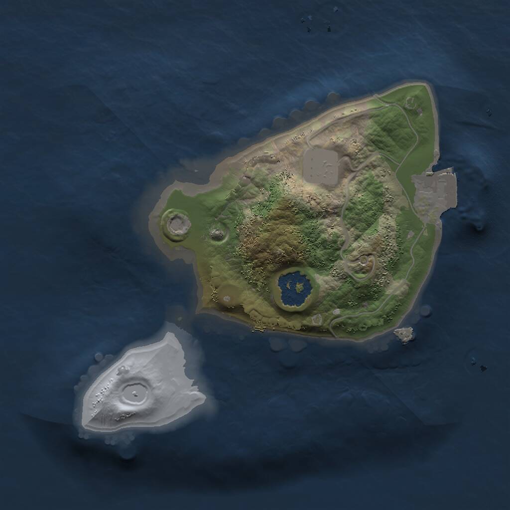 Rust Map: Procedural Map, Size: 1500, Seed: 450419794, 1 Monuments