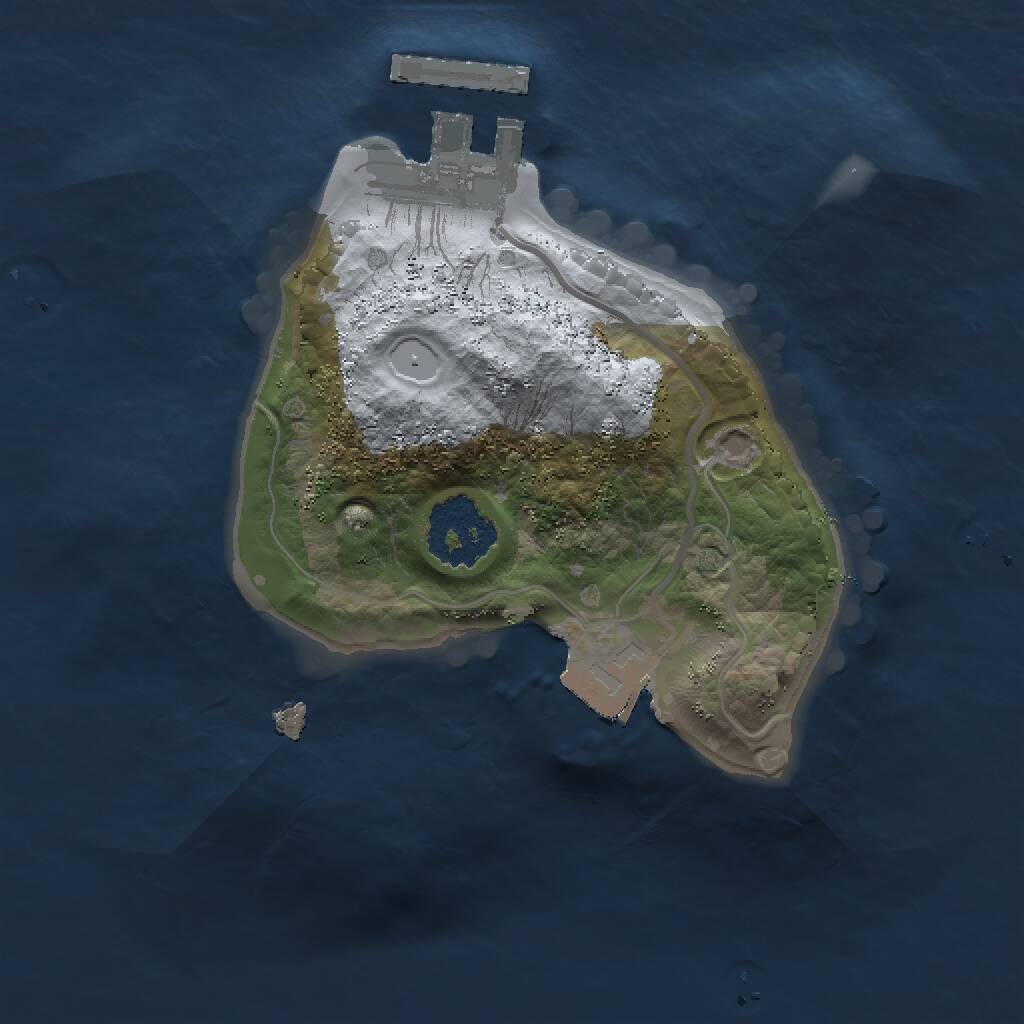 Rust Map: Procedural Map, Size: 1500, Seed: 487325269, 2 Monuments
